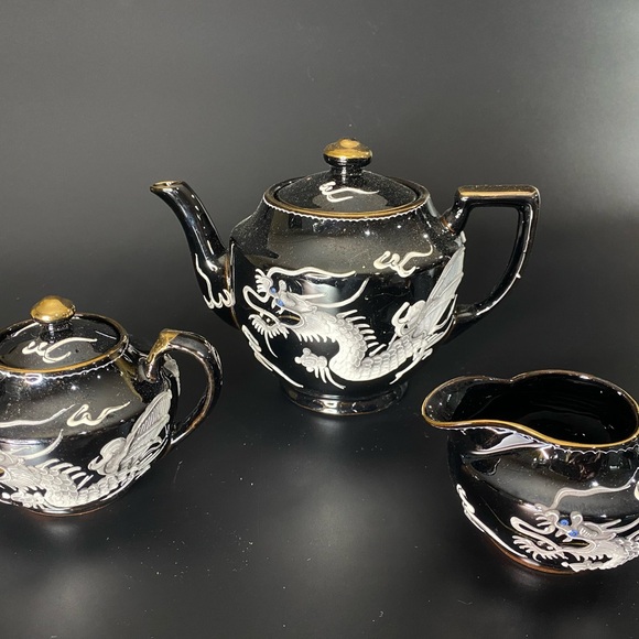 Vintage Japanese tea set of three - Picture 1 of 14
